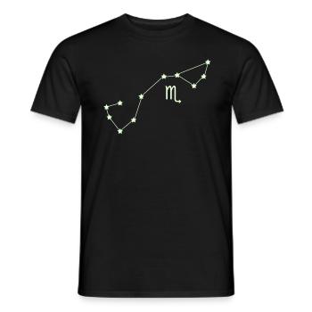 zodiaque le Scorpion - T-shirt homme - noir - Devant - AI Model Male 178 light (178cm)