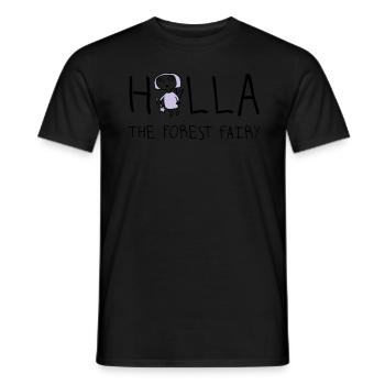 holla_the_forest_fairy_052012a_2c - Men's T-Shirt - black - Front - AI Model Male 178 light (178cm)