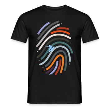 Daktylos Surfer (édition SmartWave) - T-shirt homme - noir - Devant - AI Model Male 178 light (178cm)
