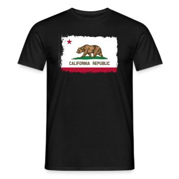 California - Gift Idea - Men's T-Shirt - black - Front - AI Model Male 178 light (178cm)