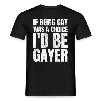 Si être gay était un choix, je serais gay gay pride - T-shirt homme - noir - Devant - AI Model Male 178 light (178cm)