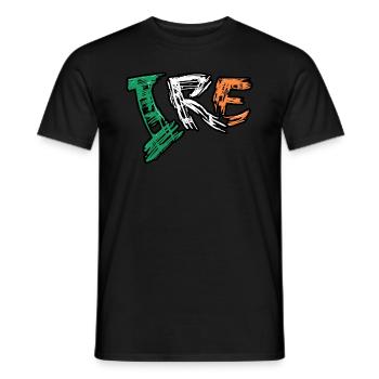 Ire - Männer T-Shirt - Schwarz - Vorne - AI Model Male 178 light (178cm)