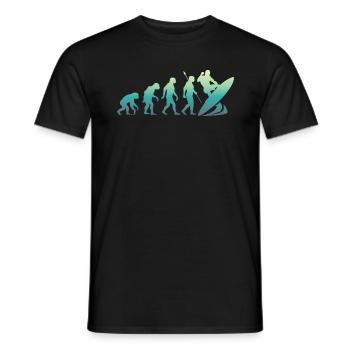 Surfer Evolutions Shirt - Männer T-Shirt - Schwarz - Vorne - AI Model Male 178 light (178cm)