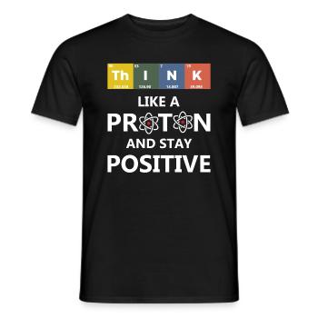Elementwissenschaftliche Protonenchemie - Männer T-Shirt - Schwarz - Vorne - AI Model Male 178 light (178cm)