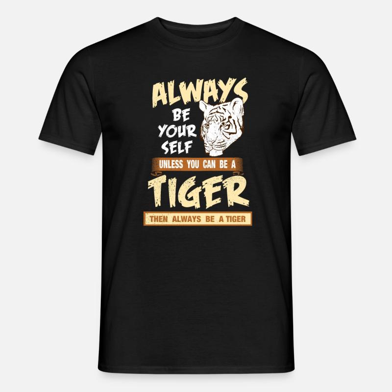 Tigertier - Männer T-Shirt - Schwarz