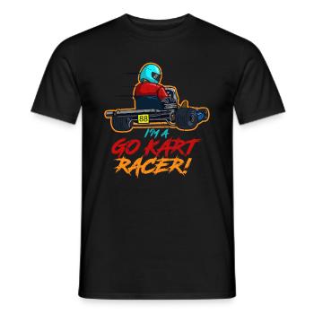 Go-Kart-Racer - Männer T-Shirt - Schwarz - Vorne - AI Model Male 178 light (178cm)