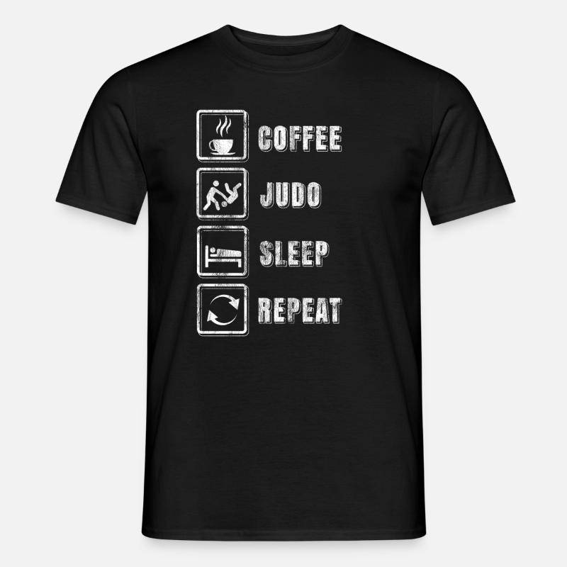Judo fighters routine - Men's T-Shirt - black