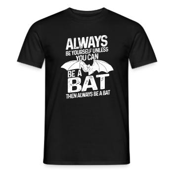 Chauves-souris mammifères nocturnes - T-shirt homme - noir - Devant - AI Model Male 178 light (178cm)