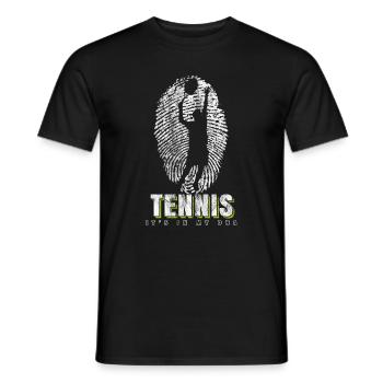 Joueur de tennis DNA - T-shirt homme - noir - Devant - AI Model Male 178 light (178cm)