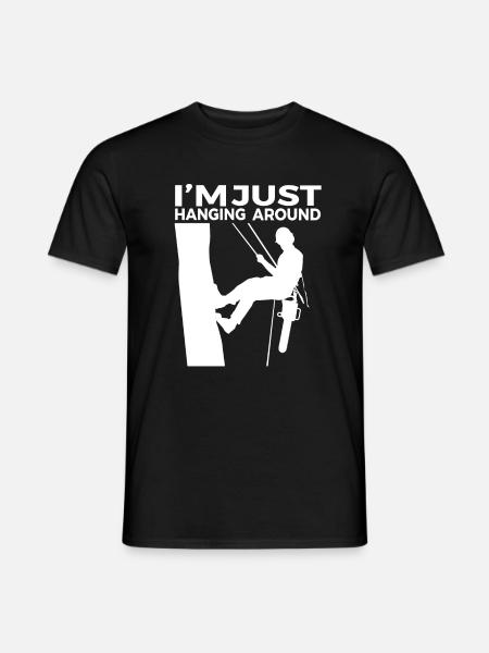 Lustiges Baumpfleger Arborist Motorsäge Geschenk - Männer T-Shirt - Schwarz