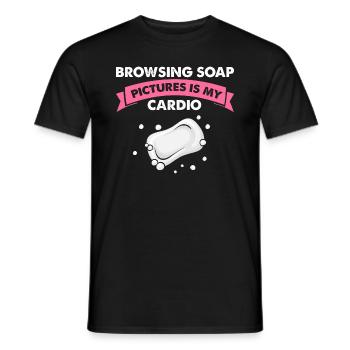 Homemade soap design for oil soap making - Men's T-Shirt - black - Front - AI Model Male 178 light (178cm)