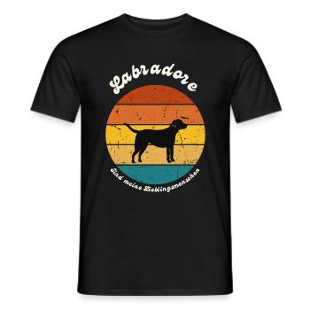 Labradore sind meine Lieblingsmenschen - Männer T-Shirt - Schwarz - Vorne - AI Model Male 178 light (178cm)