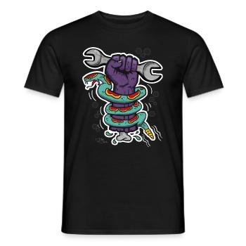 zombie garage - T-shirt homme - noir - Devant - AI Model Male 178 light (178cm)