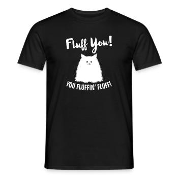 Fluff You You Fluffin 'Fluff Hilarious Christmas C. - Männer T-Shirt - Schwarz - Vorne - AI Model Male 178 light (178cm)