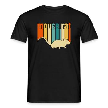 Mouse Rater Mouse Rat Parks und Erholungen Scarec - Männer T-Shirt - Schwarz - Vorne - AI Model Male 178 light (178cm)