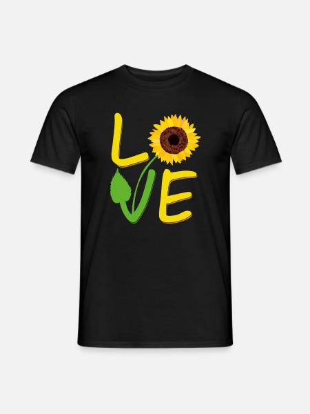 Sunflower Gift for Women Love Sunflowers Cute Wome - Men's T-Shirt - black
