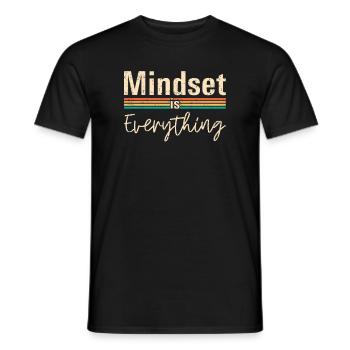 Mindset ist alles Inspirierendes Empowerment - Männer T-Shirt - Schwarz - Vorne - AI Model Male 178 light (178cm)