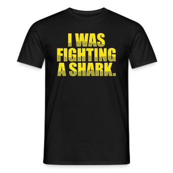 I Was Fighting A Bear Injury Get Well - Men's T-Shirt - black - Front - AI Model Male 178 light (178cm)