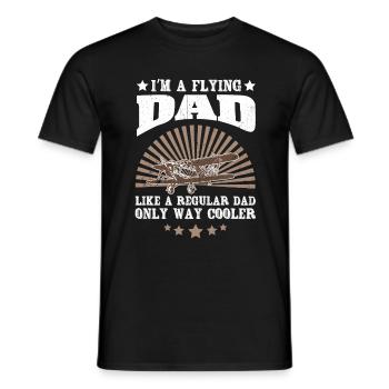 Pilot Piloten Vater Geschenk - Männer T-Shirt - Schwarz - Vorne - AI Model Male 178 light (178cm)