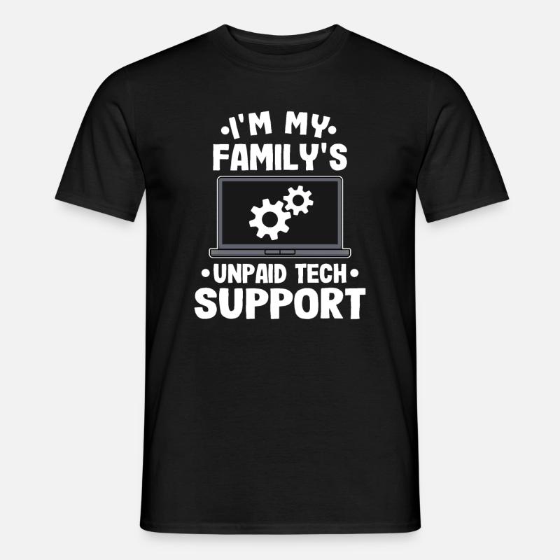 Informatiker Geschenk Lustig Programmierer EDV IT - Männer T-Shirt - Schwarz