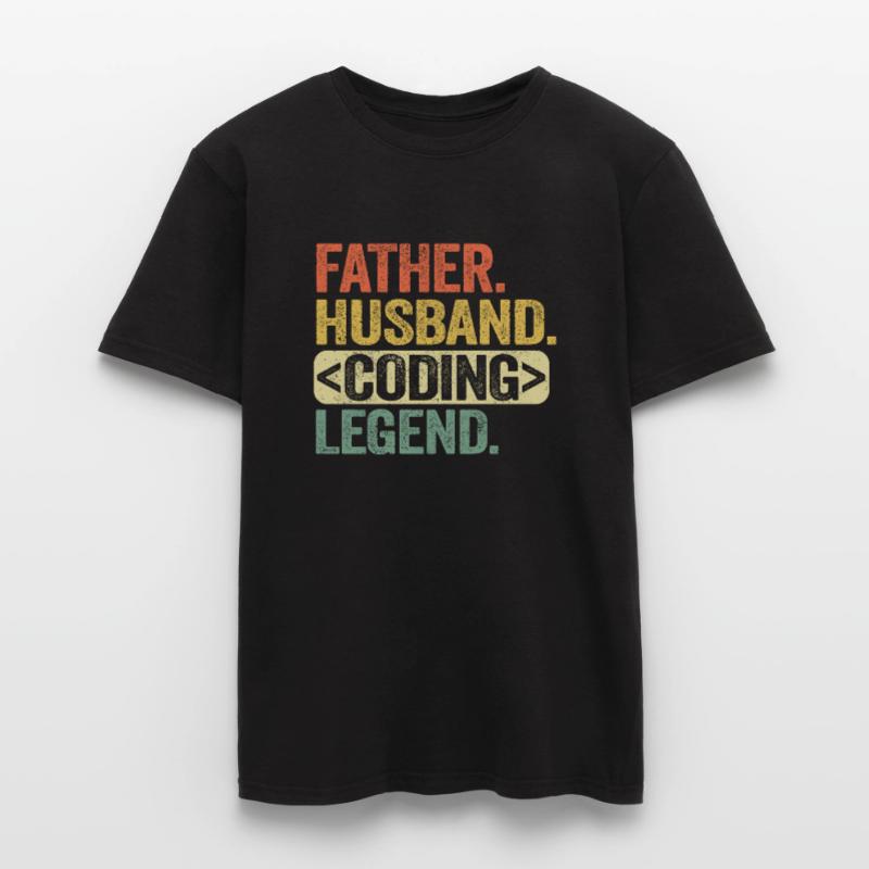 Vater Ehemann Coding Legende Programmierer Admin Männer T-Shirt