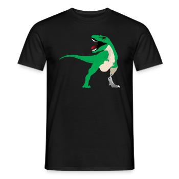 Artificial limb design for leg prosthesis - Men's T-Shirt - black - Front - AI Model Male 178 light (178cm)