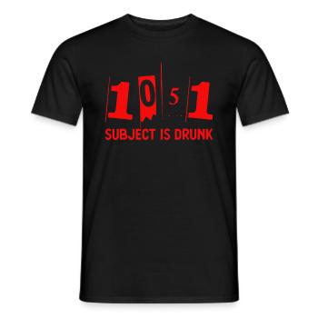 Code 7 Beignet de police drôle - T-shirt homme - noir - Devant - AI Model Male 178 light (178cm)