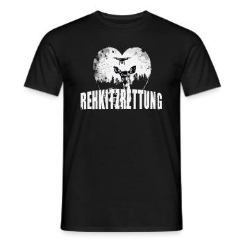 Rehkitzrettung - Männer T-Shirt - Schwarz - Vorne - AI Model Male 178 light (178cm)