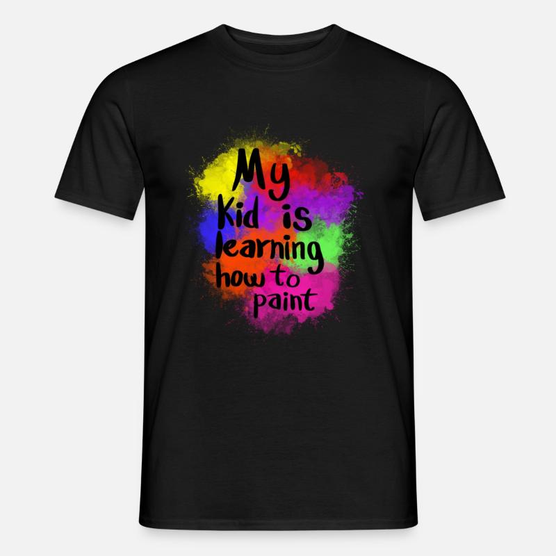 paint - Männer T-Shirt - Schwarz