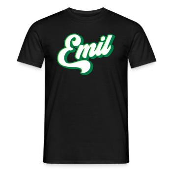 Emil | Couleurs changeantes - T-shirt homme - noir - Devant - AI Model Male 178 light (178cm)