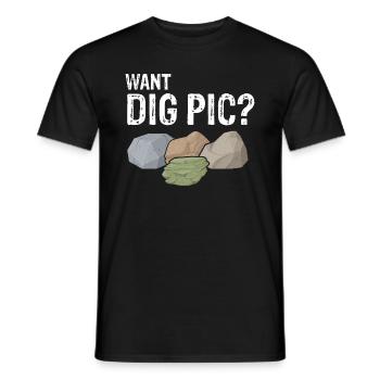 Recherche sur les roches et conception de roches à quartz - T-shirt homme - noir - Devant - AI Model Male 178 light (178cm)