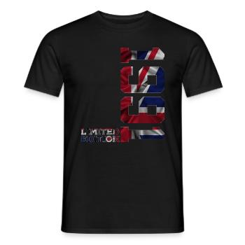 ANGLETERRE ÉDITION LIMITÉE 35E ANNIVERSAIRE 1991 AU ROYAUME-UNI - T-shirt homme - noir - Devant - AI Model Male 178 light (178cm)