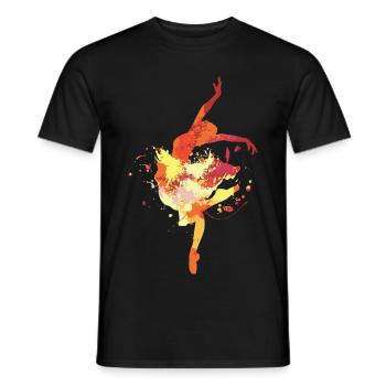 Ballet dance - Men's T-Shirt - black - Front - AI Model Male 178 light (178cm)