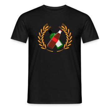 Cola Korn enfant du village JGA boire - T-shirt homme - noir - Devant - AI Model Male 178 light (178cm)