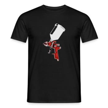 Varnisher painter design profession gift - Men's T-Shirt - black - Front - AI Model Male 178 light (178cm)
