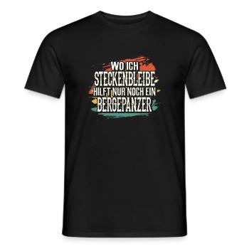 Offroad Geländewagen 4x4 Allrad - Männer T-Shirt - Schwarz - Vorne - AI Model Male 178 light (178cm)