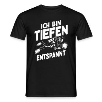 Plongeurs Plongée Sports nautiques Plongée sous-marine - T-shirt homme - noir - Devant - AI Model Male 178 light (178cm)