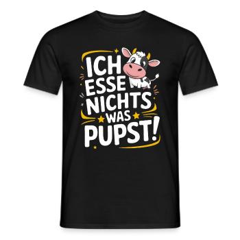 Végétarien Végétalien Bien-être animal Droits des animaux Veggie - T-shirt homme - noir - Devant - AI Model Male 178 light (178cm)