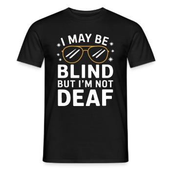 Aveugle Personnes malvoyantes - T-shirt homme - noir - Devant - AI Model Male 178 light (178cm)