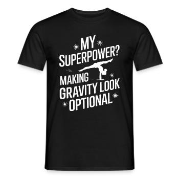 Turnen Turner Gymnastik - Männer T-Shirt - Schwarz - Vorne - AI Model Male 178 light (178cm)