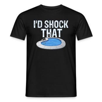 Pool Guy Design for PoolBoy and Pool Cleaner - Men's T-Shirt - black - Front - AI Model Male 178 light (178cm)