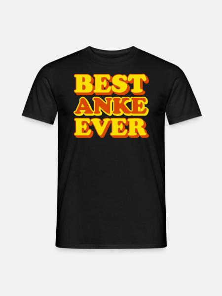 Anke prénom cadeau drôle - T-shirt homme - noir
