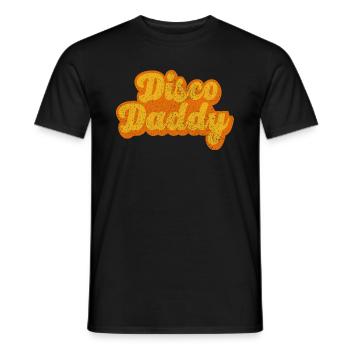 Disco Daddy Retro 60's 70s Party Costume Dad - Männer T-Shirt - Schwarz - Vorne - AI Model Male 178 light (178cm)