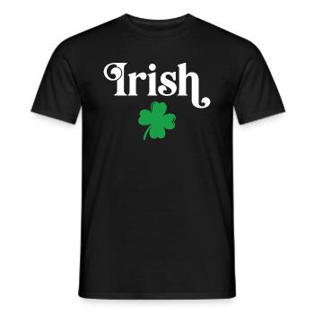 Irlandais - T-shirt homme - noir - Devant - AI Model Male 178 light (178cm)