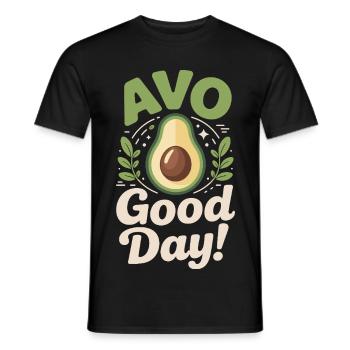 Avo Good Day - Men's T-Shirt - black - Front - AI Model Male 178 light (178cm)