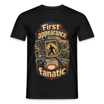 Comic Sammler First Appearance Fanatic - Männer T-Shirt - Schwarz - Vorne - AI Model Male 178 light (178cm)