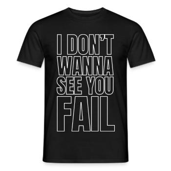 Empowerment pur! Echter Support!  - Männer T-Shirt - Schwarz - Vorne - AI Model Male 178 light (178cm)