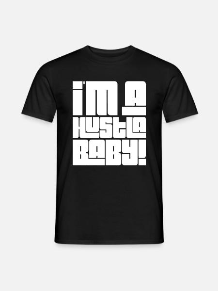 HUSTLA (2) - Männer T-Shirt - Schwarz