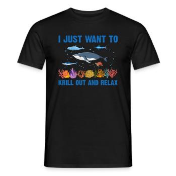 Sea Nature Marine Biologist Sea Marine Biology Ocean - Men's T-Shirt - black - Front - AI Model Male 178 light (178cm)