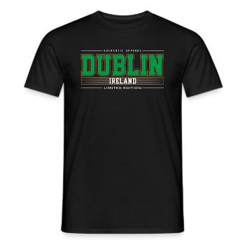 Dublin - T-shirt homme - noir - Devant - AI Model Male 178 light (178cm)
